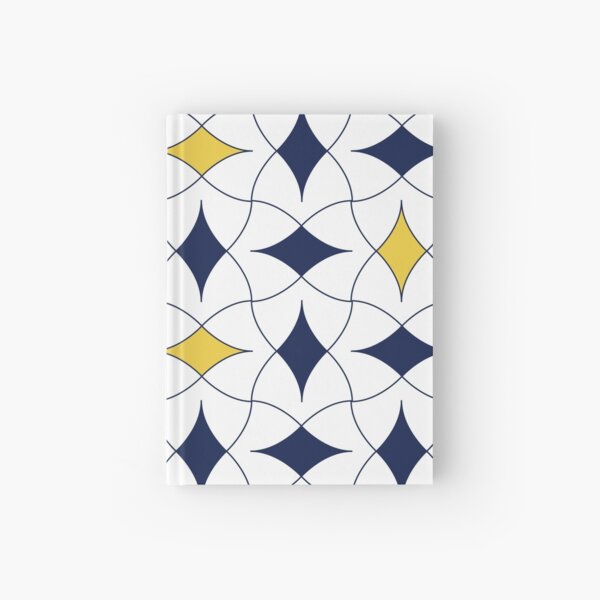 Item preview, Blue and Yellow Diamond Modern Mid Century Geometric Pattern Scandinavian Rustic Interior 06 designed and sold by BONBcreative.