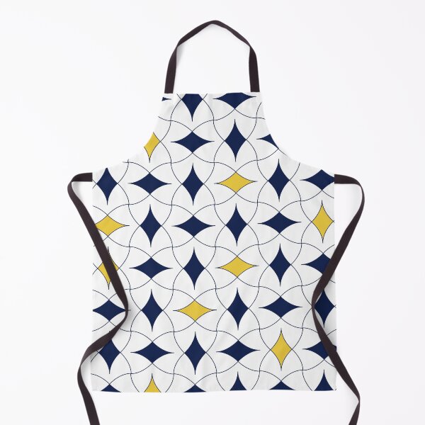 Item preview, Blue and Yellow Diamond Modern Mid Century Geometric Pattern Scandinavian Rustic Interior 06 designed and sold by BONBcreative.