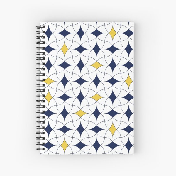 Item preview, Blue and Yellow Diamond Modern Mid Century Geometric Pattern Scandinavian Rustic Interior 06 designed and sold by BONBcreative.