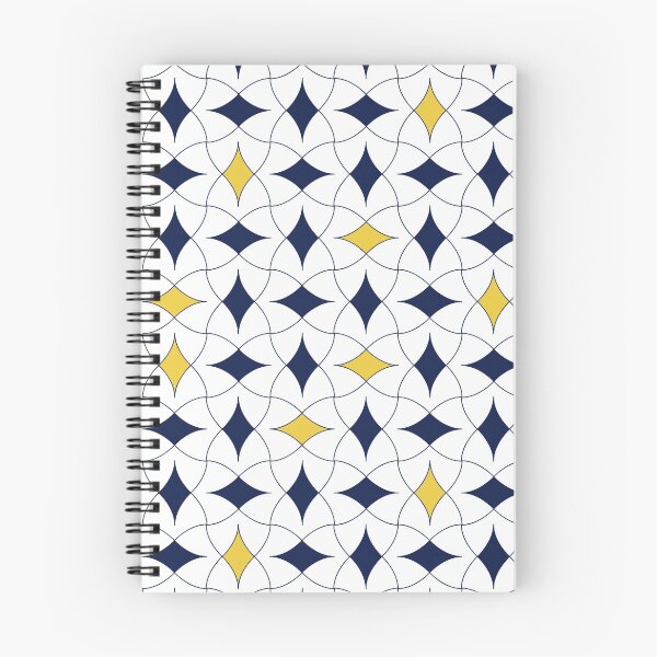 Item preview, Blue and Yellow Diamond Modern Mid Century Geometric Pattern Scandinavian Rustic Interior 06 designed and sold by BONBcreative.