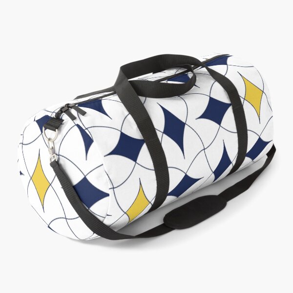 Item preview, Blue and Yellow Diamond Modern Mid Century Geometric Pattern Scandinavian Rustic Interior 06 designed and sold by BONBcreative.