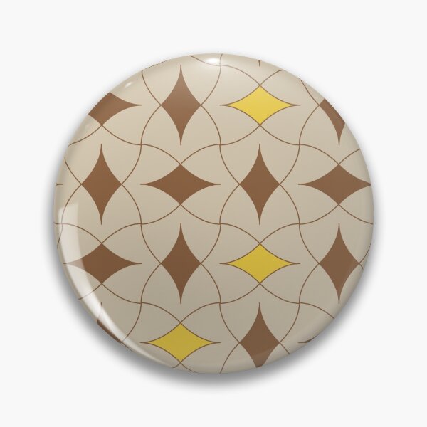 Item preview, Earth Tone Diamond Modern Mid Century Geometric Pattern Scandinavian Rustic Interior 07 designed and sold by BONBcreative.