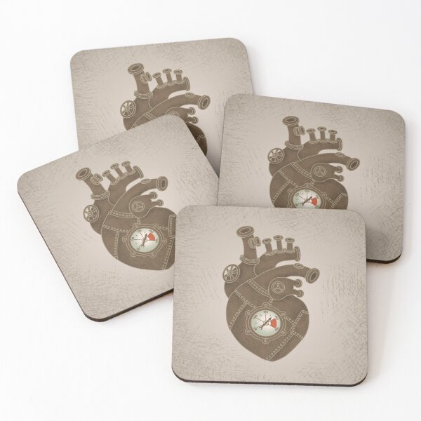 Item preview, steampunk heart background with scratches designed and sold by Antonina K.