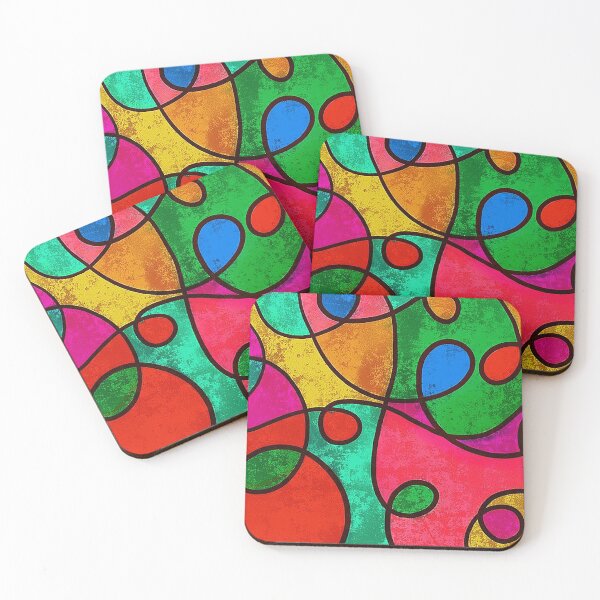 Item preview, Colorfull christmas lights abstract design, loopy doodle,  designed and sold by Nostrathomas66.