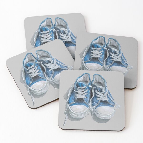 Item preview, Blue Canvas Shoes (grey background) designed and sold by SandraWarmerdam.
