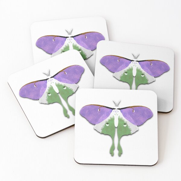 Item preview, LGBT Luna Moth - Genderqueer designed and sold by BluMello.