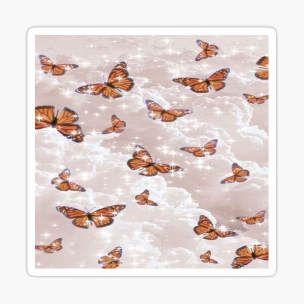 Aesthetic Sparkly Butterflies Collage Sticker For Sale By Vivichill Redbubble 7862