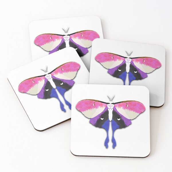 Item preview, LGBT Luna Moth - Genderfluid designed and sold by BluMello.