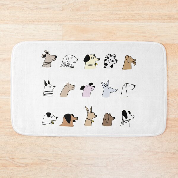 Item preview, Cute Sketched Dogs Mural designed and sold by TrashPandaCreative.