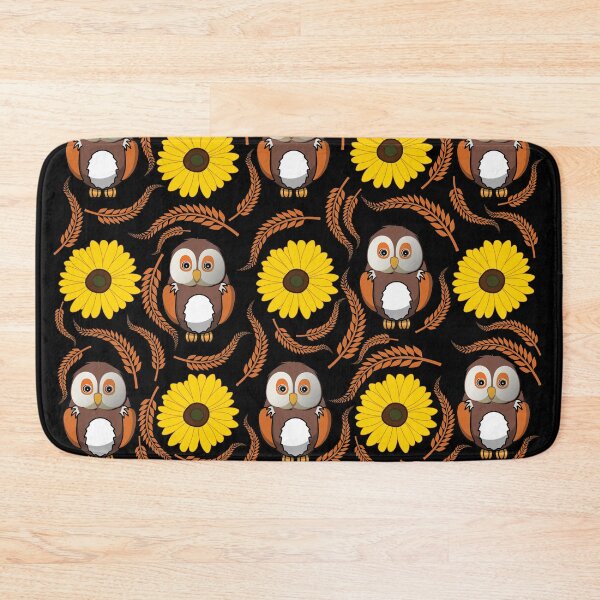 Item preview,  owl surrounded by sunflower, Sunflower Owl gift  designed and sold by happy gift art.