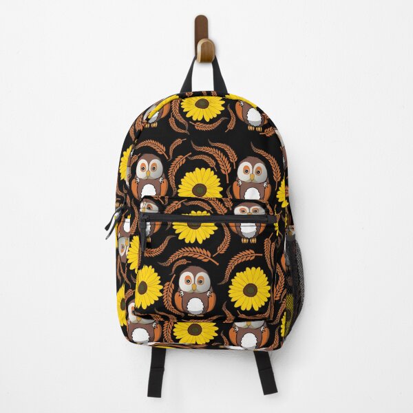 Item preview, owl surrounded by sunflower, Sunflower Owl gift designed and sold by happy gift art.