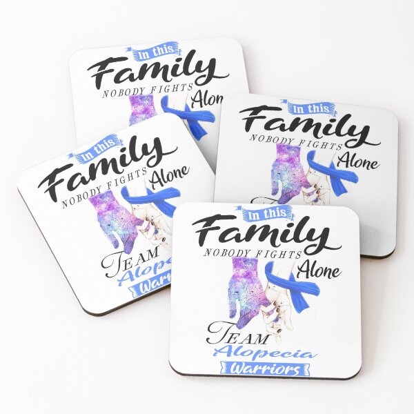 Item preview, In This Family No One Fights Alone Team Alopecia Warrior designed and sold by deputylove.