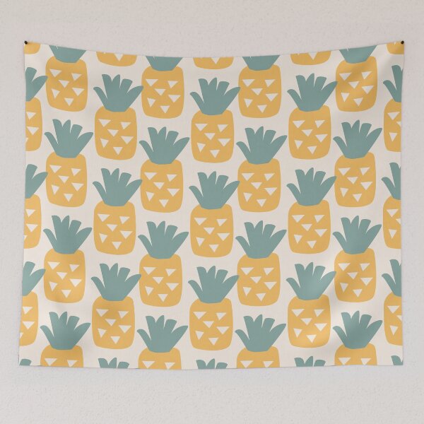 Item preview, Colorful Pattern With Juicy Pineapples designed and sold by Okkobury.