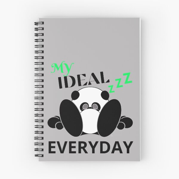 Item preview, MY IDEAL EVERYDAY: LAZY CARTOON PANDA designed and sold by CelebraToons.