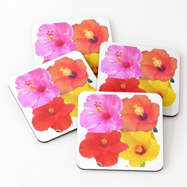 Item preview, Rainbow of Hibiscus Flowers in Bloom designed and sold by AbiLeads.