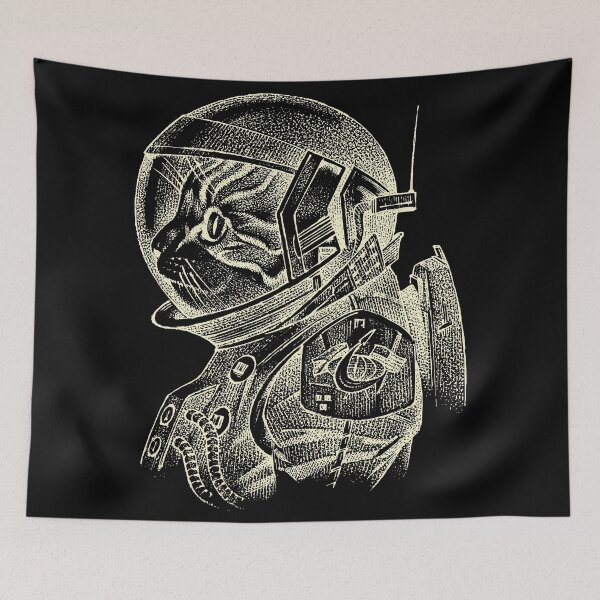 Item preview, Cosmonaut Outerspace Kitty Cat Spacesuit Astronaut designed and sold by ozunu.