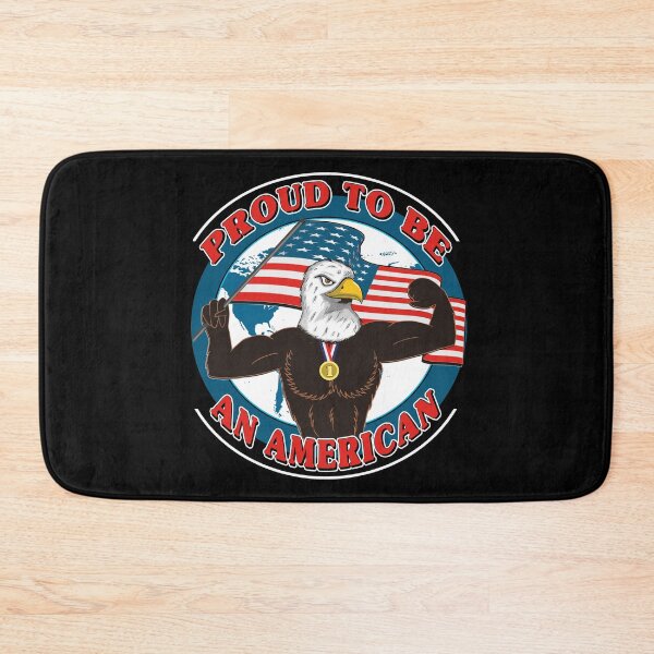 Item preview, Proud American, Patriotic American Bald Eagle, American Flag designed and sold by SaliDesigner.