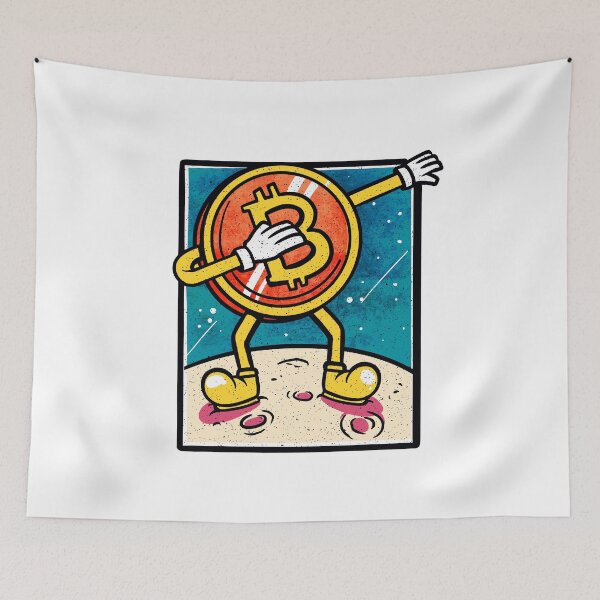Item preview, Funny Bitcoin Dabbing on the Moon designed and sold by gifttat.