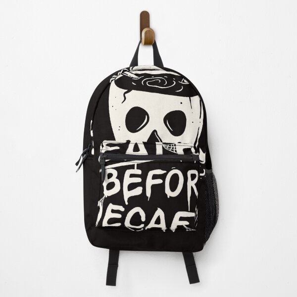 Item preview, Death Before Decaf Coffee -  Slogan Text Handwritten with Spiders Bones and a Skull Mug designed and sold by WearWolfDesigns.
