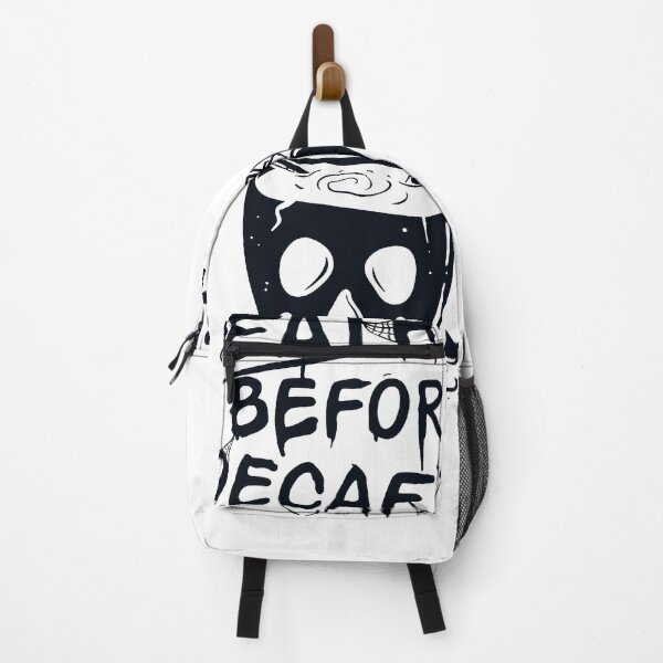Item preview, Death Before Decaf Coffee -  Slogan Text Handwritten with Spiders Bones and a Skull Mug designed and sold by WearWolfDesigns.