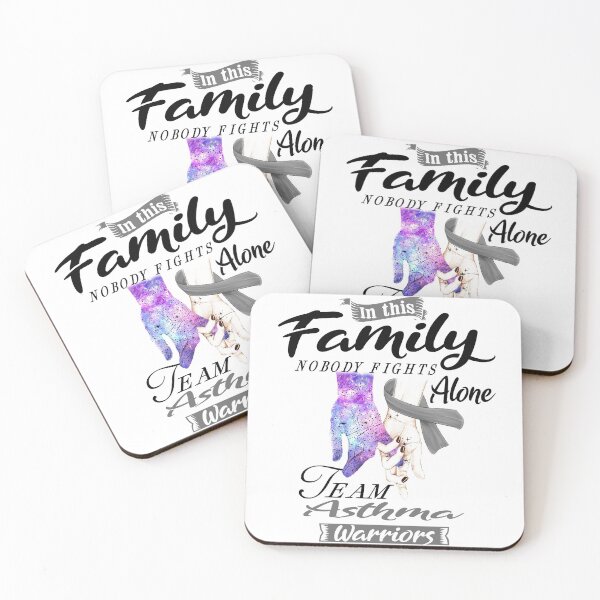 Item preview, In This Family No One Fights Alone Team Asthma Warrior designed and sold by deputylove.