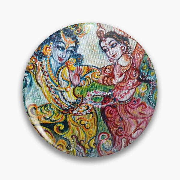 Item preview, Radha Krishna dancing - peacocks designed and sold by Harsh  Malik.