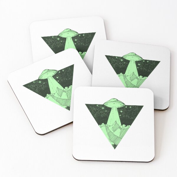 Item preview, Green Alien Area 51 Mountain Beam Me Up Artistic Decal designed and sold by TrashPandaCreative.