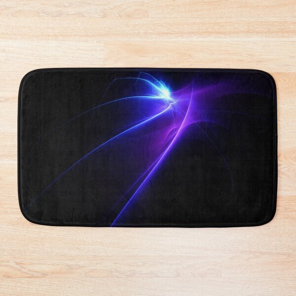 Item preview, Abstract blue and purple lines on black background designed and sold by tatkhagata.