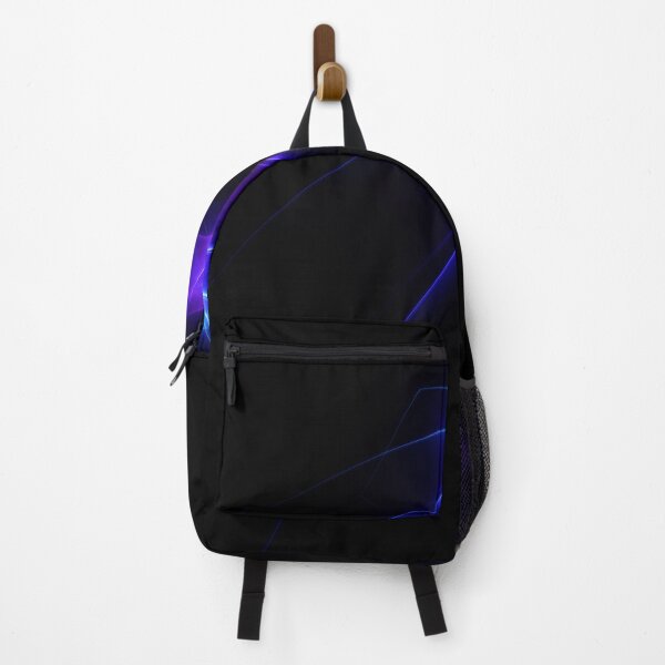 Item preview, Abstract blue and purple lines on black background designed and sold by tatkhagata.