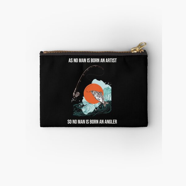 Item preview, As no man is born an artist, so no man is born an angler.cute  gifts for fishing lovers  designed and sold by DANT-shirts.