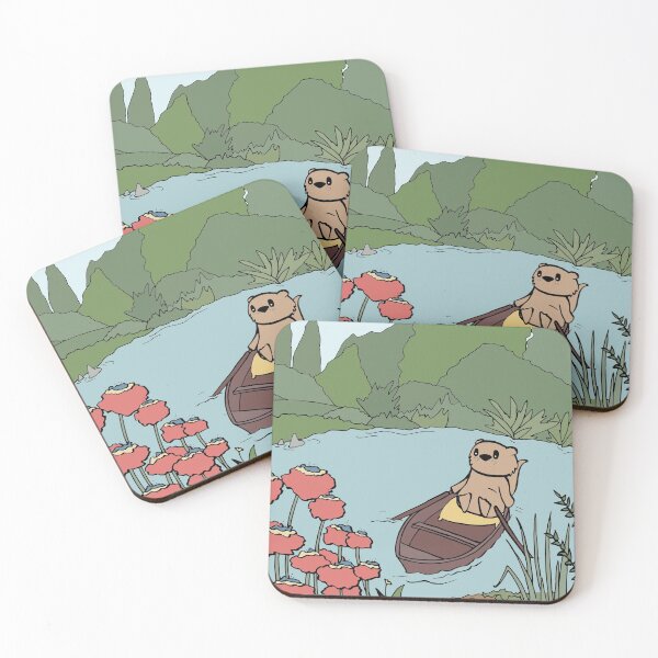 Item preview, Otter Has a Peaceful Moment in a Rowboat designed and sold by Otter-Grotto.