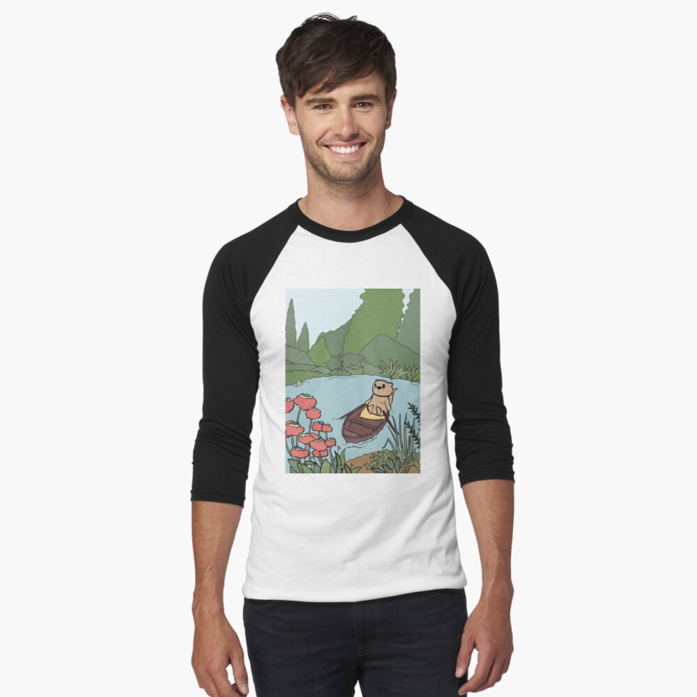 Item preview, Baseball ¾ Sleeve T-Shirt designed and sold by Otter-Grotto.