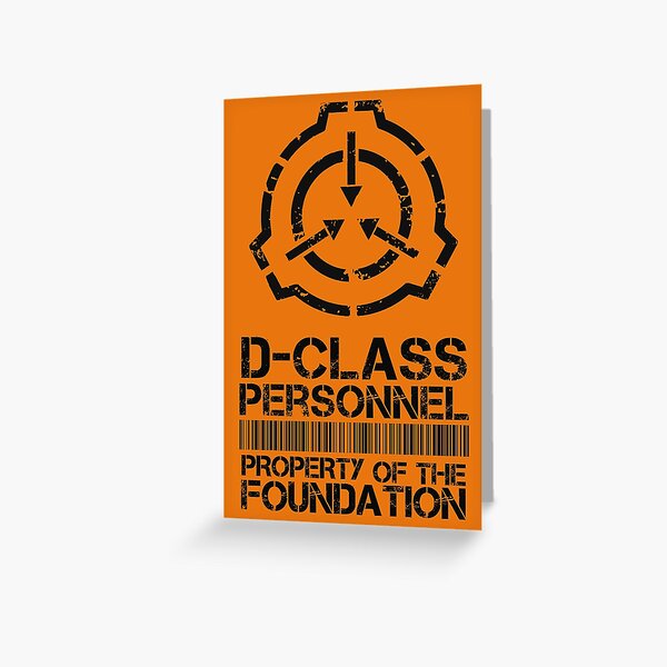 SCP foundation Class D Postcard for Sale by Jack O TV