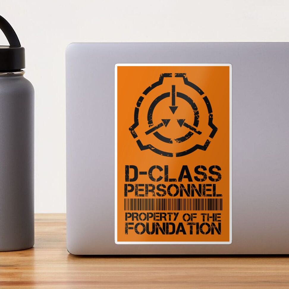 SCP foundation Class D Sticker for Sale by Jack O TV