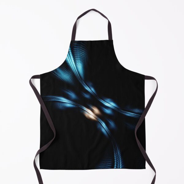 Item preview, Abstract blue and yellow lines on black background designed and sold by tatkhagata.