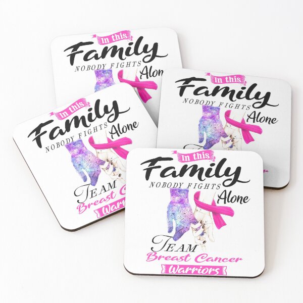 Item preview, In This Family No One Fights Alone Team Breast Cancer Warrior designed and sold by deputylove.