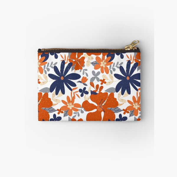 Item preview, Orange and Blue Flower Pattern designed and sold by Alisha Watercolors.