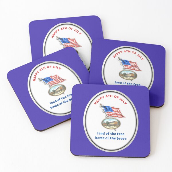 Item preview, Happy 4th of July the land of the Brave designed and sold by iziskosmos.