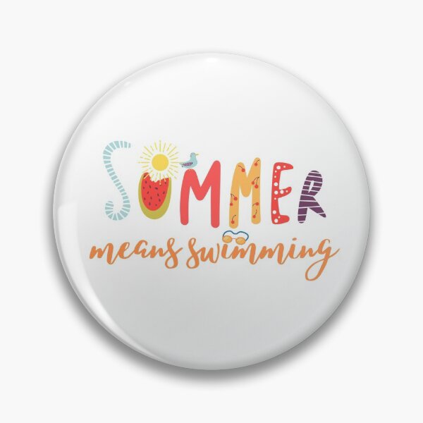 Item preview, summer means swimming  designed and sold by lunajoon.