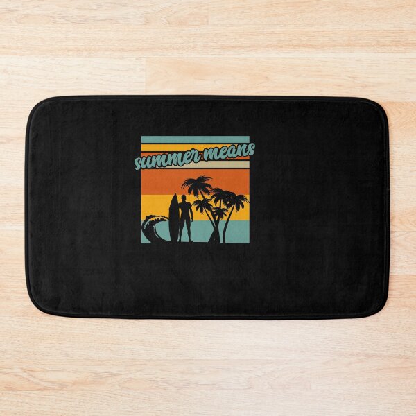 Item preview, Summer Means Surfing Beach Holiday Summer T-shirt designed and sold by Hema Thilakaratne.