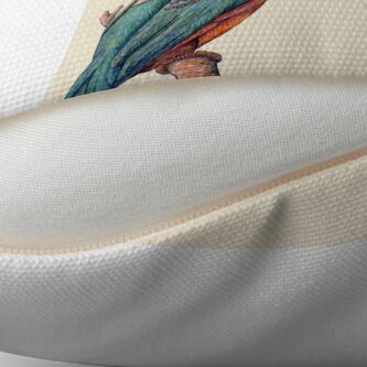 Alternate view of Kingfisher Bird Floor Pillow