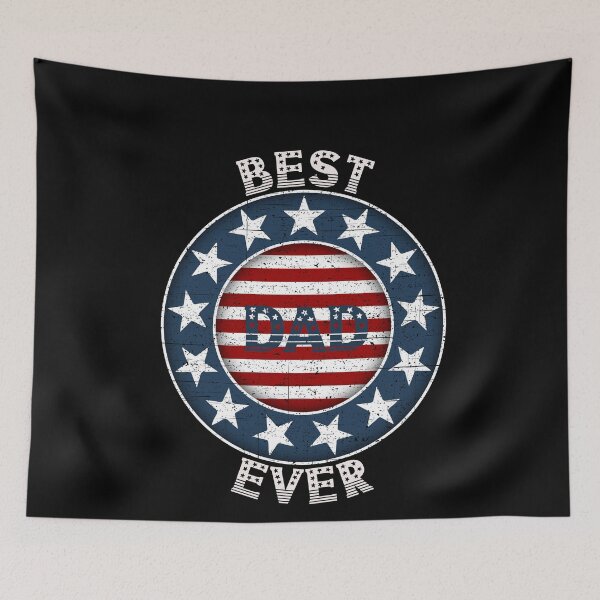 Item preview, Best Dad Ever With US Flag American Flag designed and sold by Hema Thilakaratne.