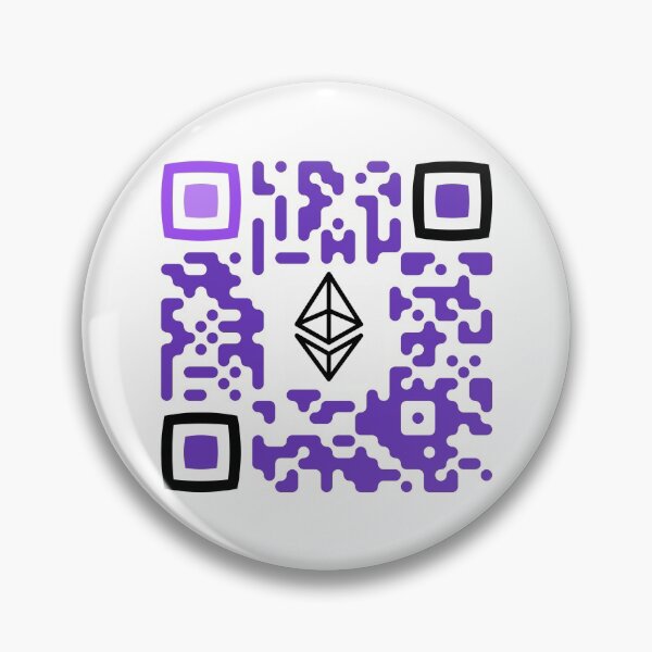Item preview, Ethereum Crypto Scannable QR Code (Design 2) designed and sold by Gorgonize.