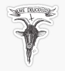 Live Deliciously - Art By Kev G Sticker