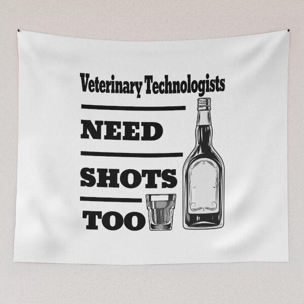 Item preview, Veterinary Technologists Need Shots Too awesome funny design for all the cool workers . designed and sold by thebaronart.