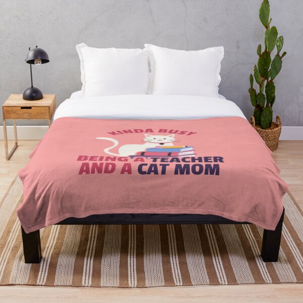 Item preview, Kinda Busy Being a Teacher and a Cat Mom 4 designed and sold by art-by-gui.