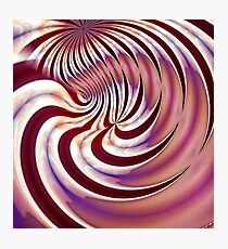 chrome rollercoaster curve abstraction. VividScene Photographic Print