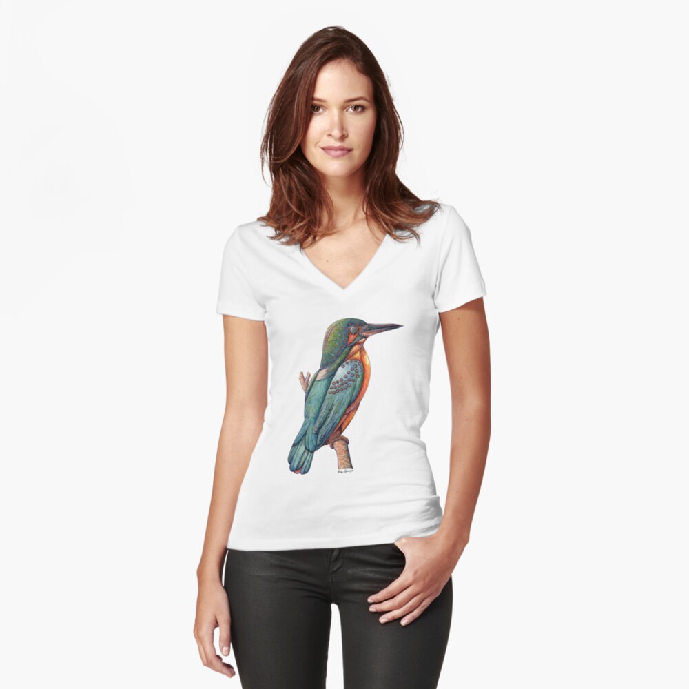 Item preview, Fitted V-Neck T-Shirt designed and sold by Bioinspirada.