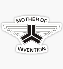 Red vs blue: Mother of Invention Sticker