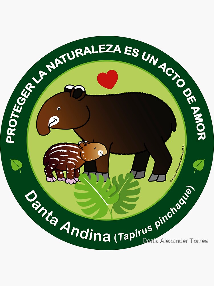 Imagen 3 de 3, Pegatina con la obra DANTA ANDINA, diseñada y vendida por visiontorres.